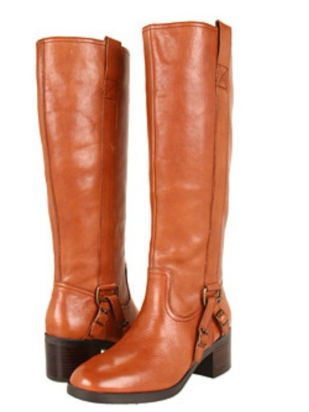 Ralph Lauren Tall Women's Riding Boots in Cognac Leather size 6B